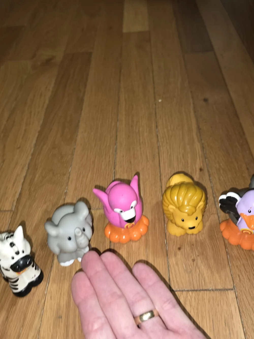 6PC VINTAGE 2004 Fisher-Price Little People A to Z Learning Zoo Replacements
